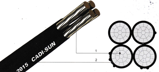 Cáp nhôm vặn xoắn bọc cách điện XLPE